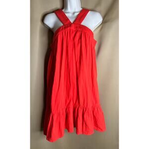 Band Of The Free - B.O.G Collective Orange Flowy Dress M NWT